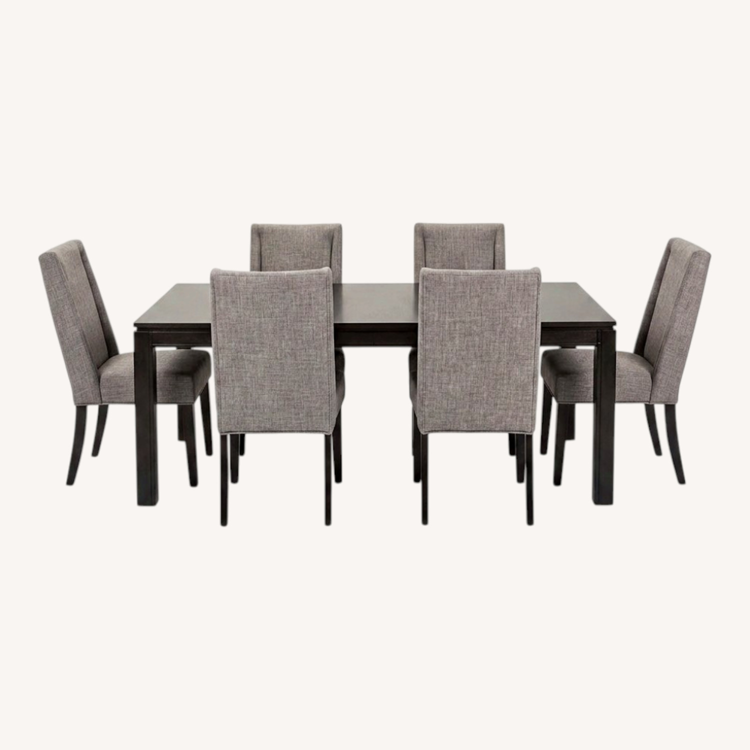 Raymour & Flanigan Dark Brown Logan 7-pc. Dining Set - image-0