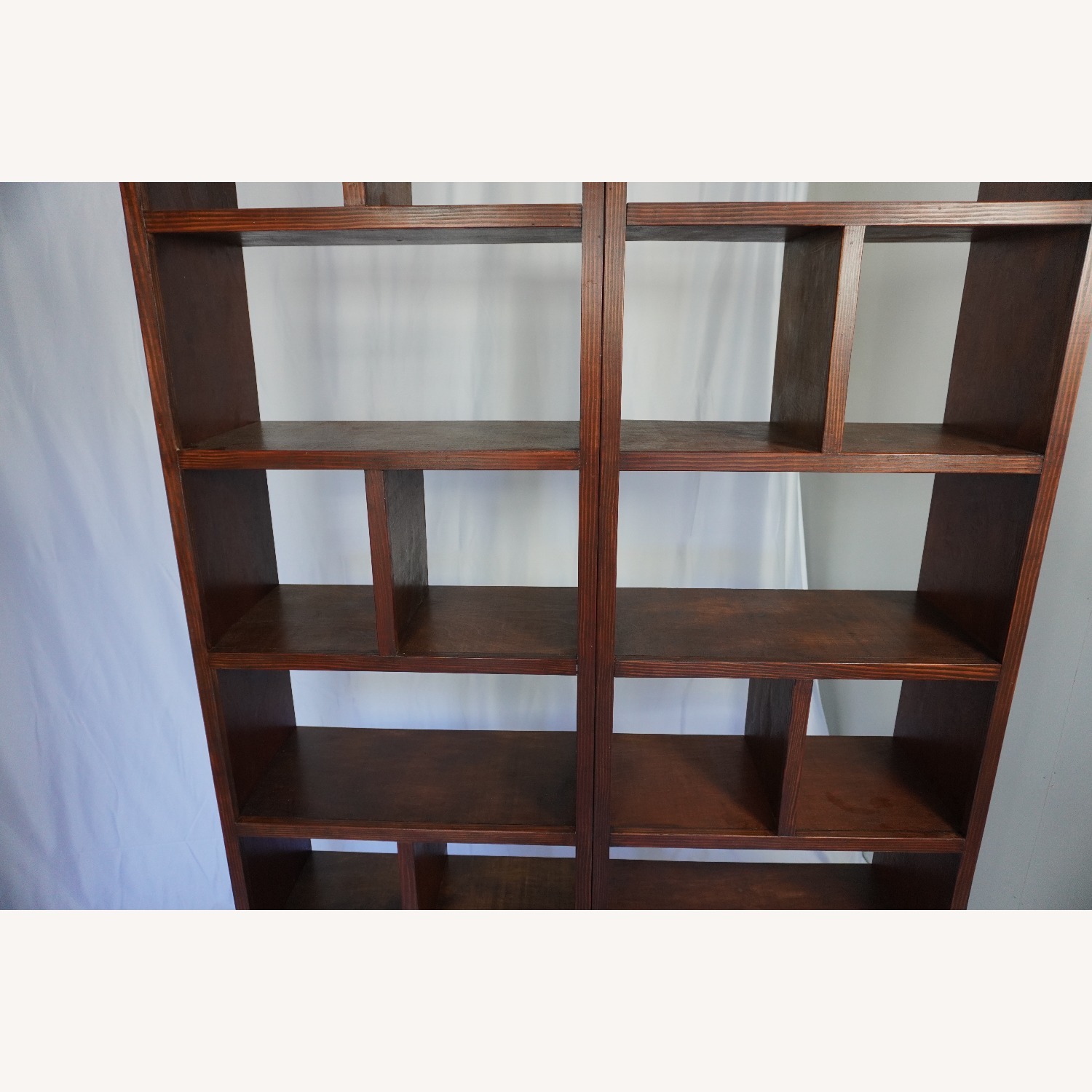 Handcrafted Wood Bookcase Set Library Bookshelf - image-13