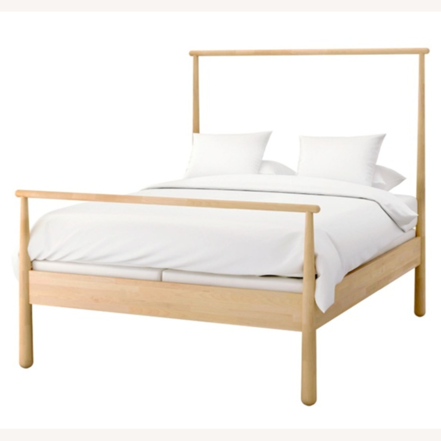 IKEA GJÖRA Natural Wood Queen Bed Frame - image-7