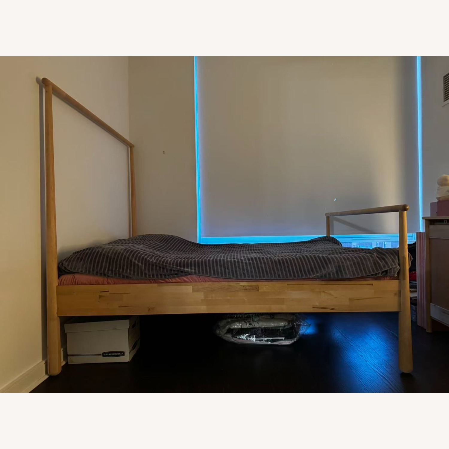 IKEA GJÖRA Natural Wood Queen Bed Frame - image-2