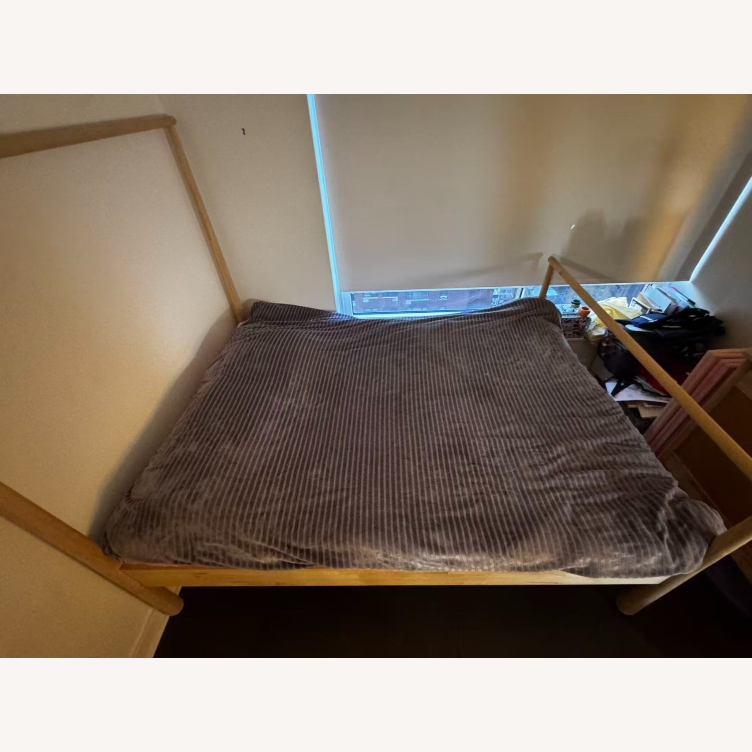 IKEA GJÖRA Natural Wood Queen Bed Frame - image-3