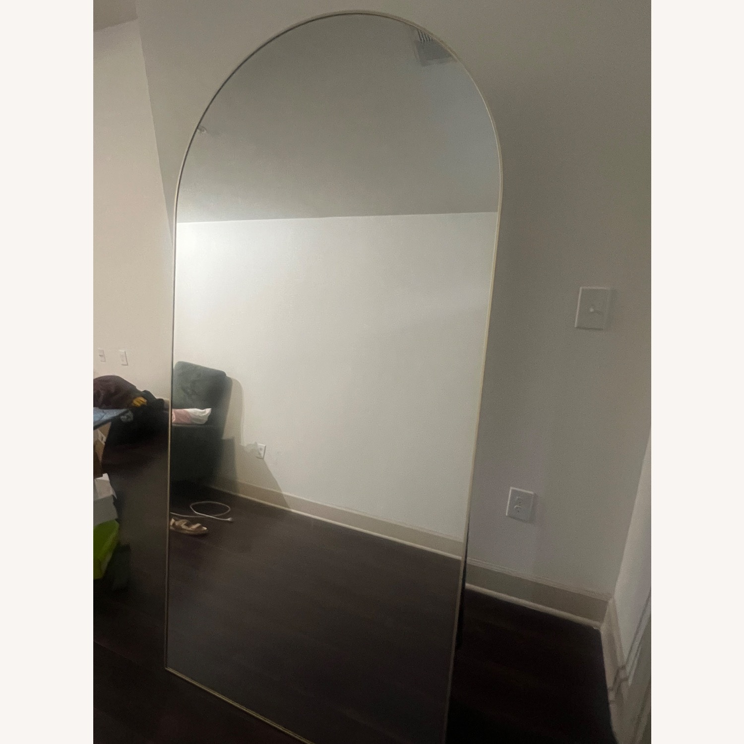 Walmart Gold Metal Floor Mirror - image-5