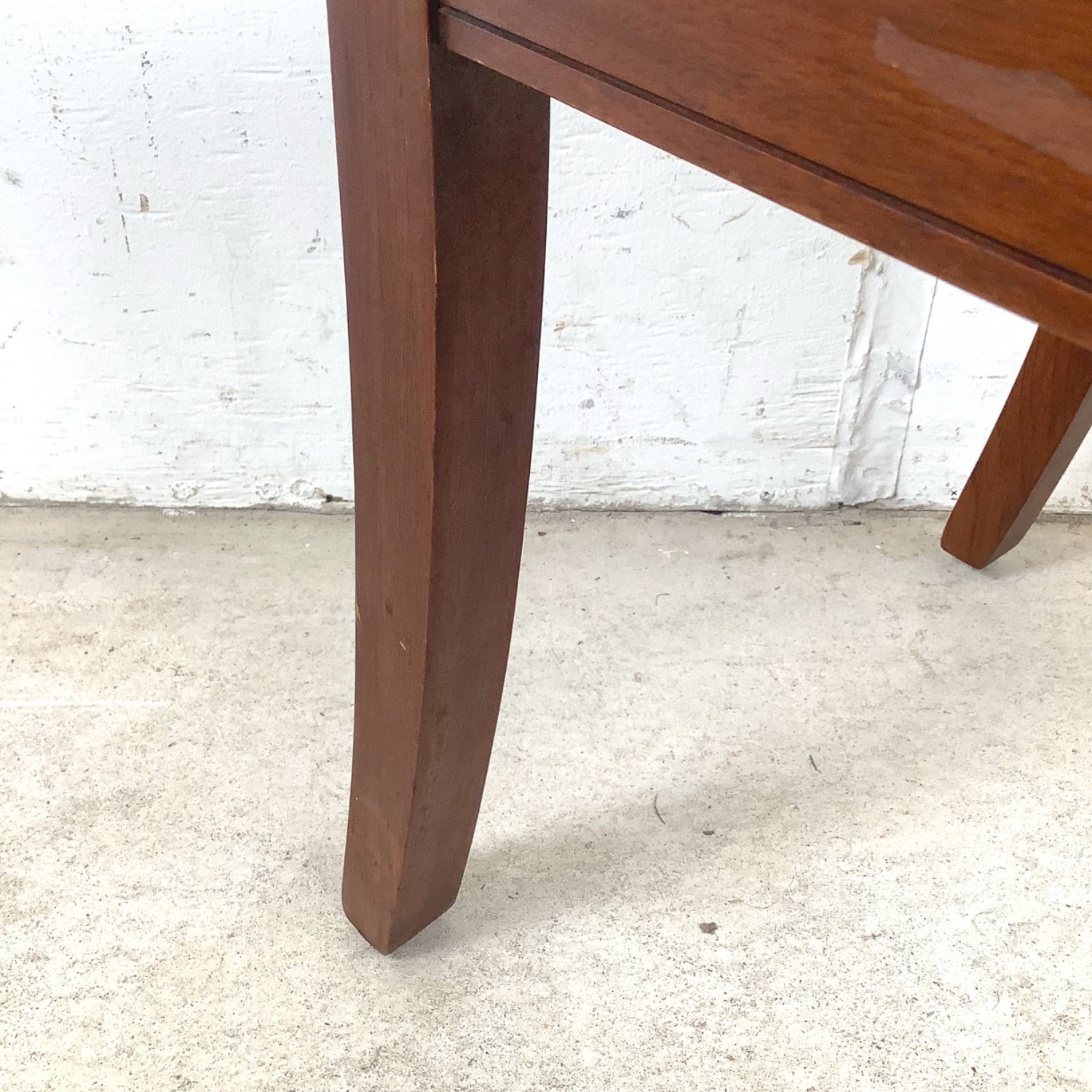 Vintage Queen Anne Style Cherry Accent Chair - image-15