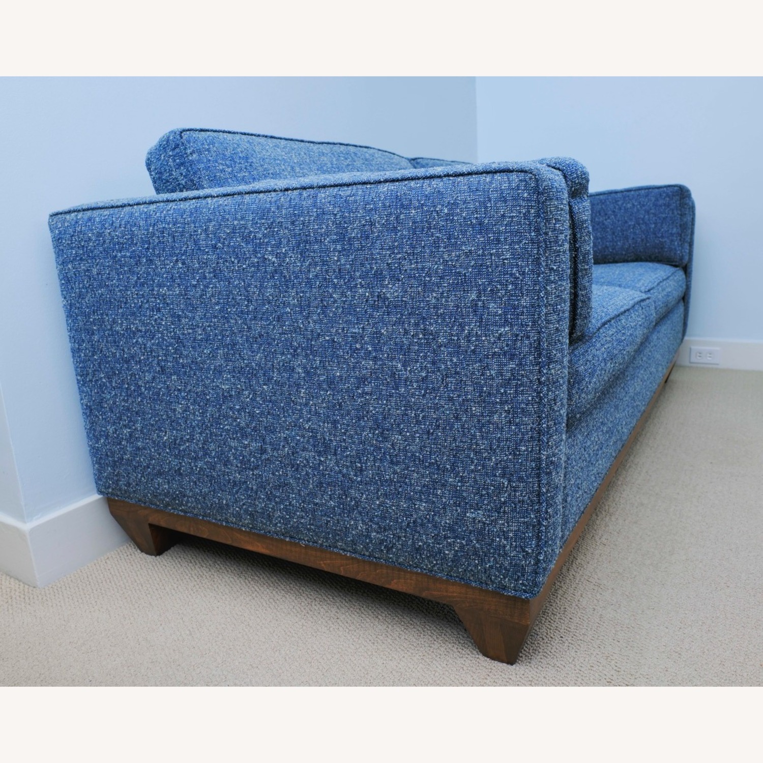 Carlyle Evan Blue Fabric Sleeper Sofa - image-2