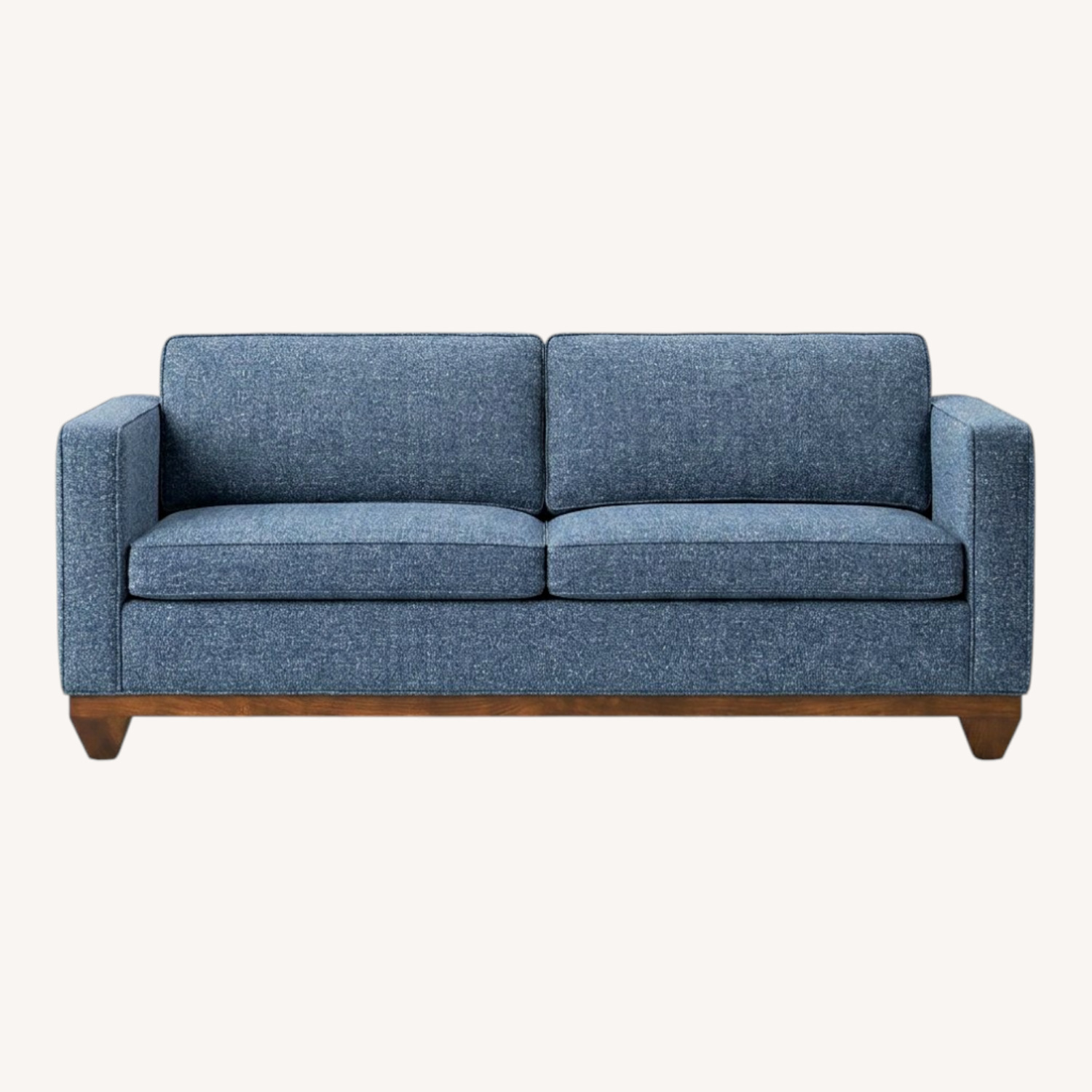 Carlyle Evan Blue Fabric Sleeper Sofa - image-0