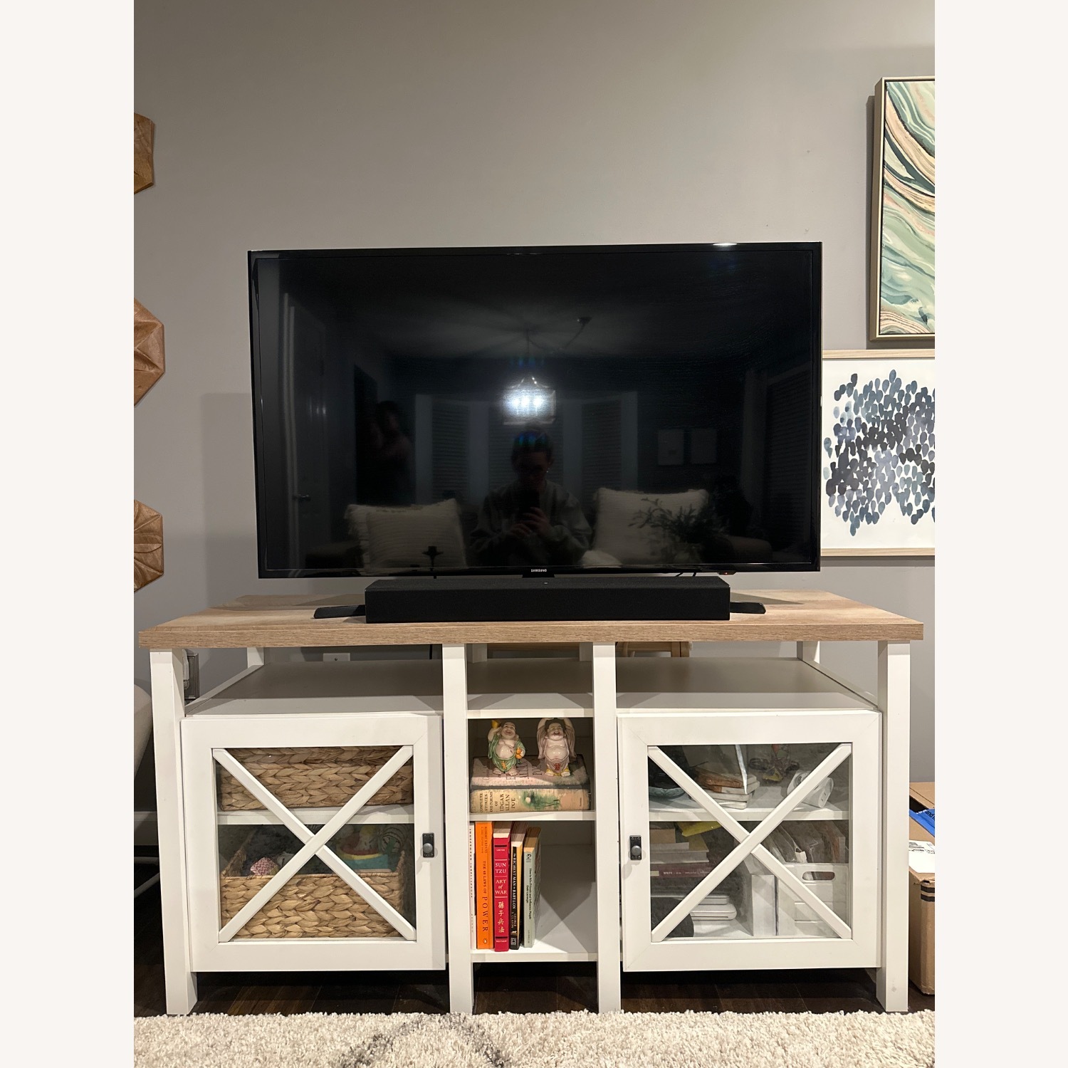 Farmhouse TV Stand  - image-1