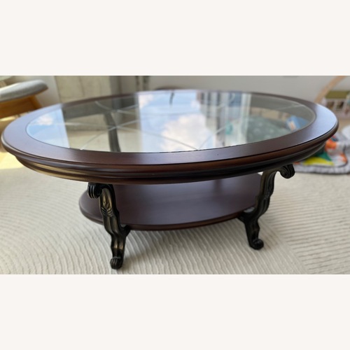 Used Raymour & Flanigan Brown Coffee Table for sale on AptDeco