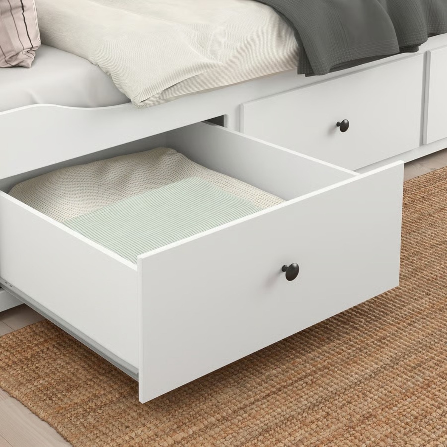 IKEA Daybed Frame with 3 Drawers White Twin - image-4