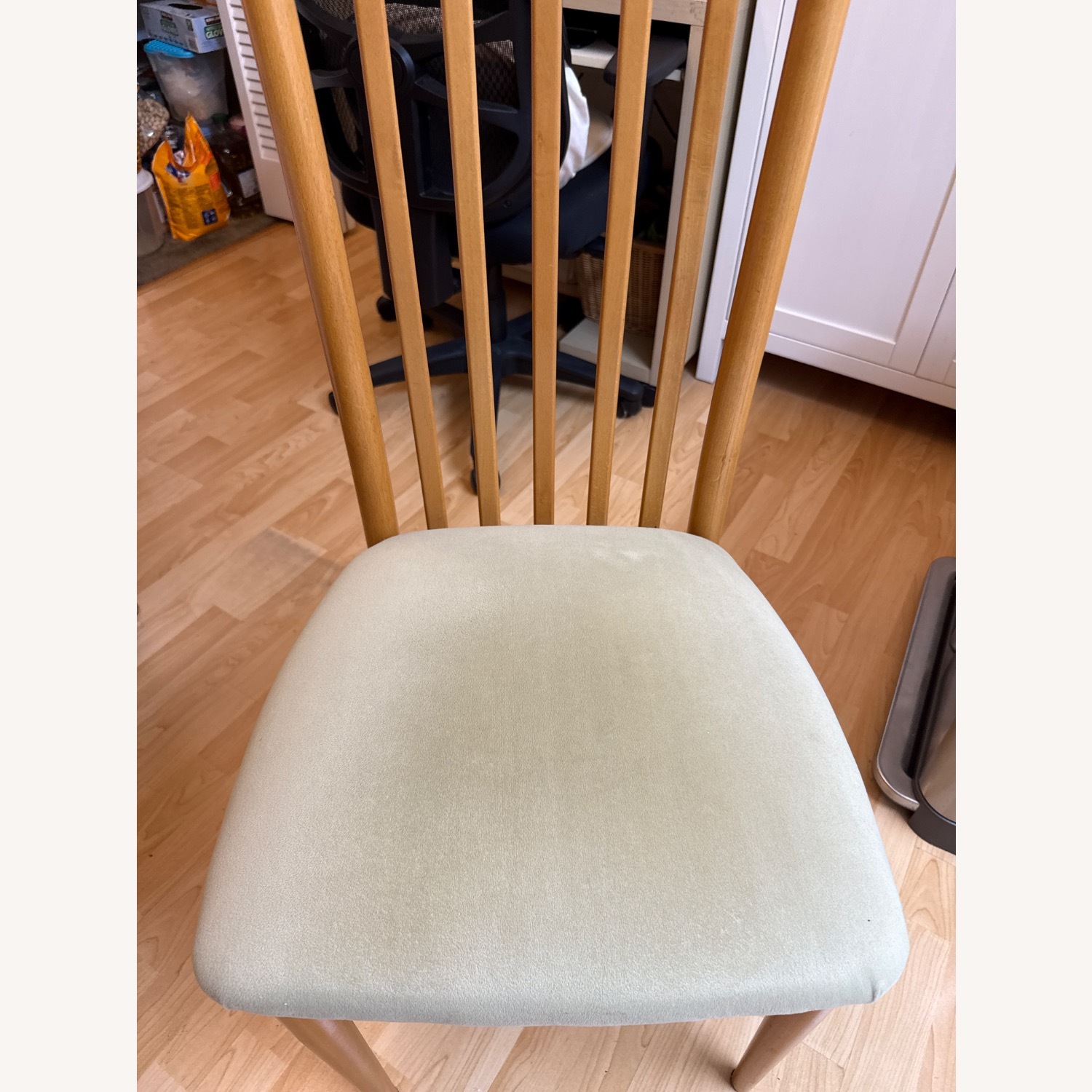 Green Wood Dining Chair - image-5