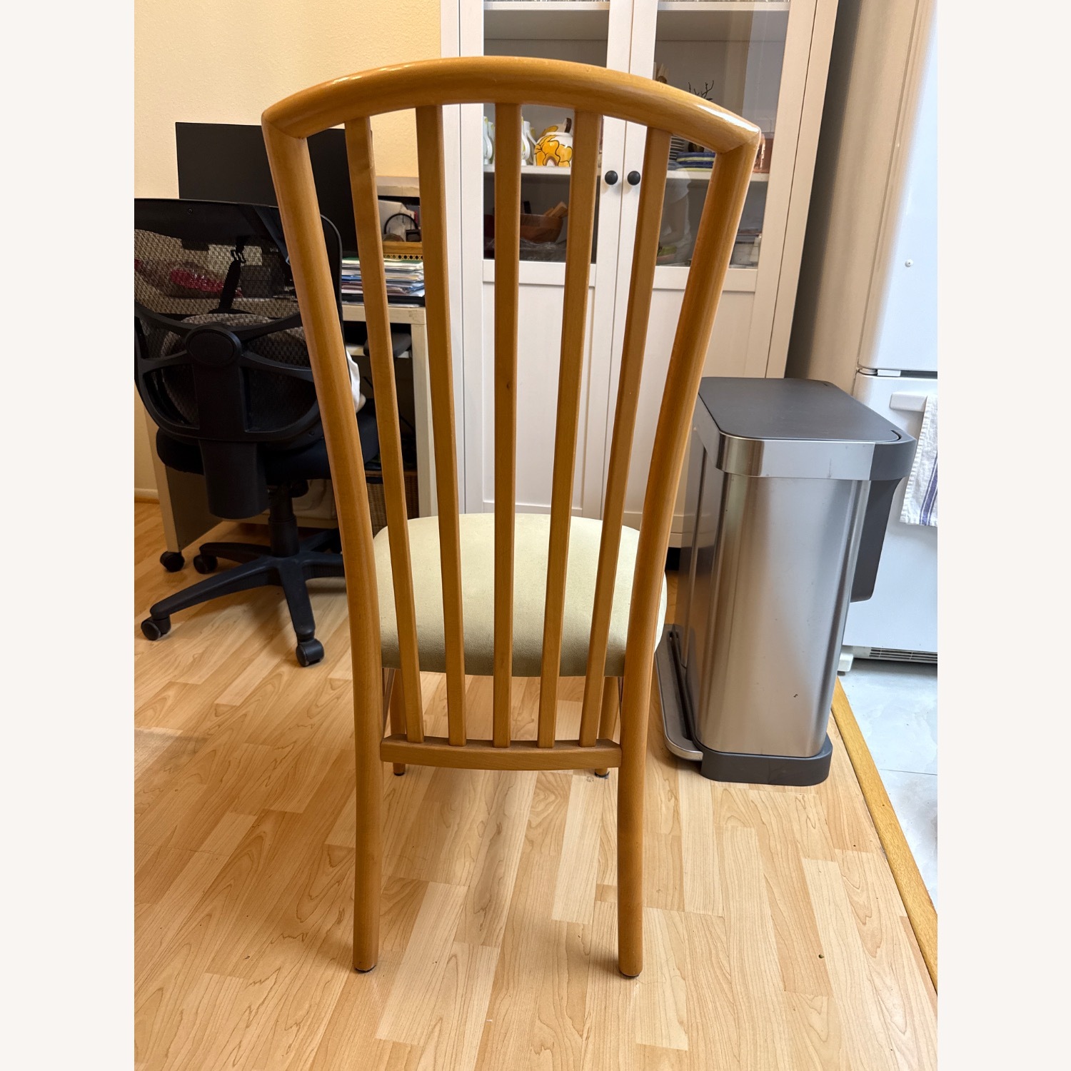 Green Wood Dining Chair - image-3