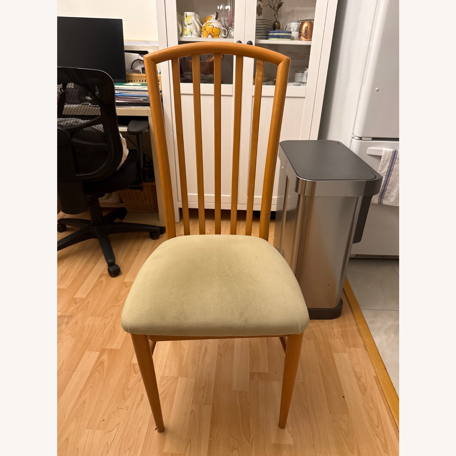 Green Wood Dining Chair - image-1