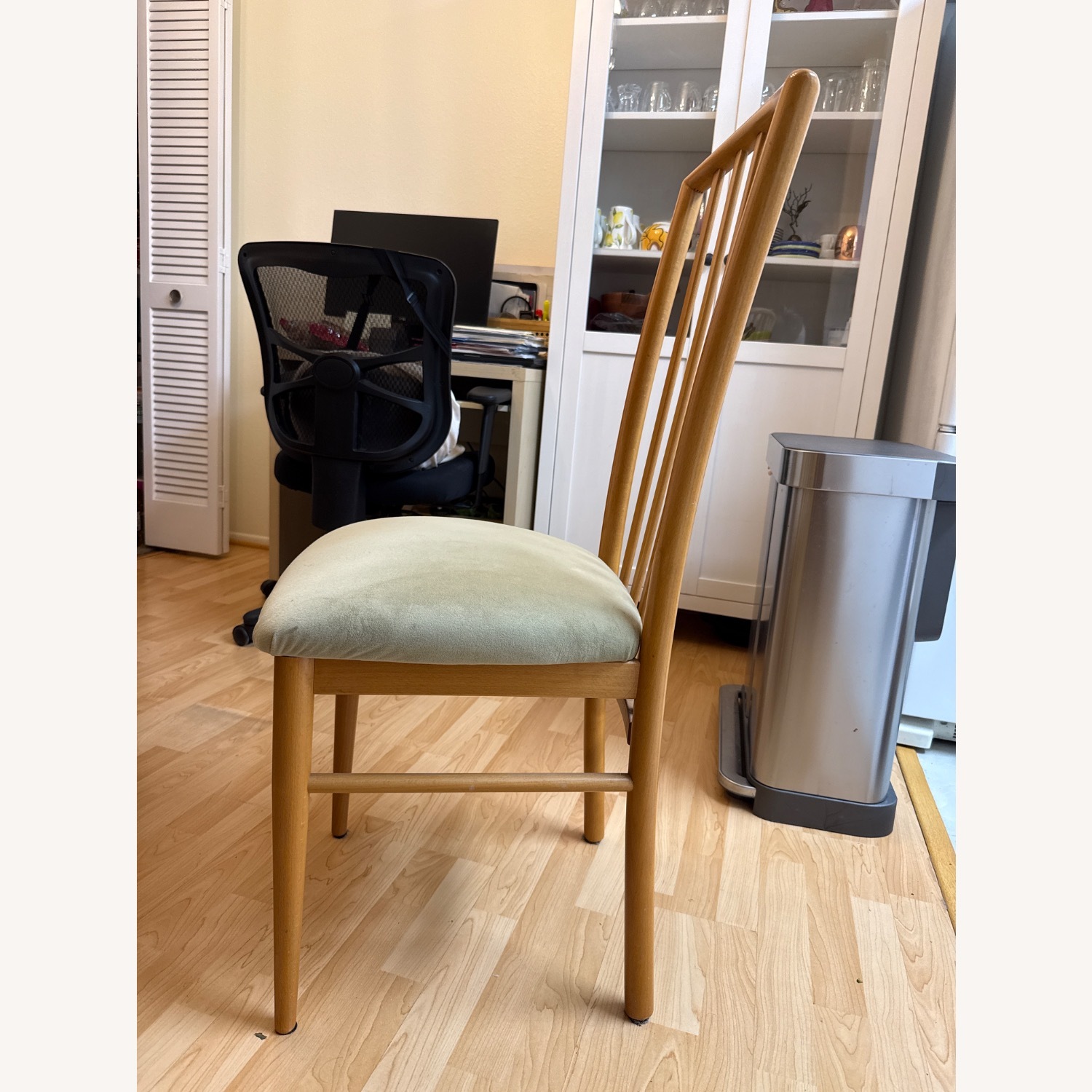 Green Wood Dining Chair - image-2