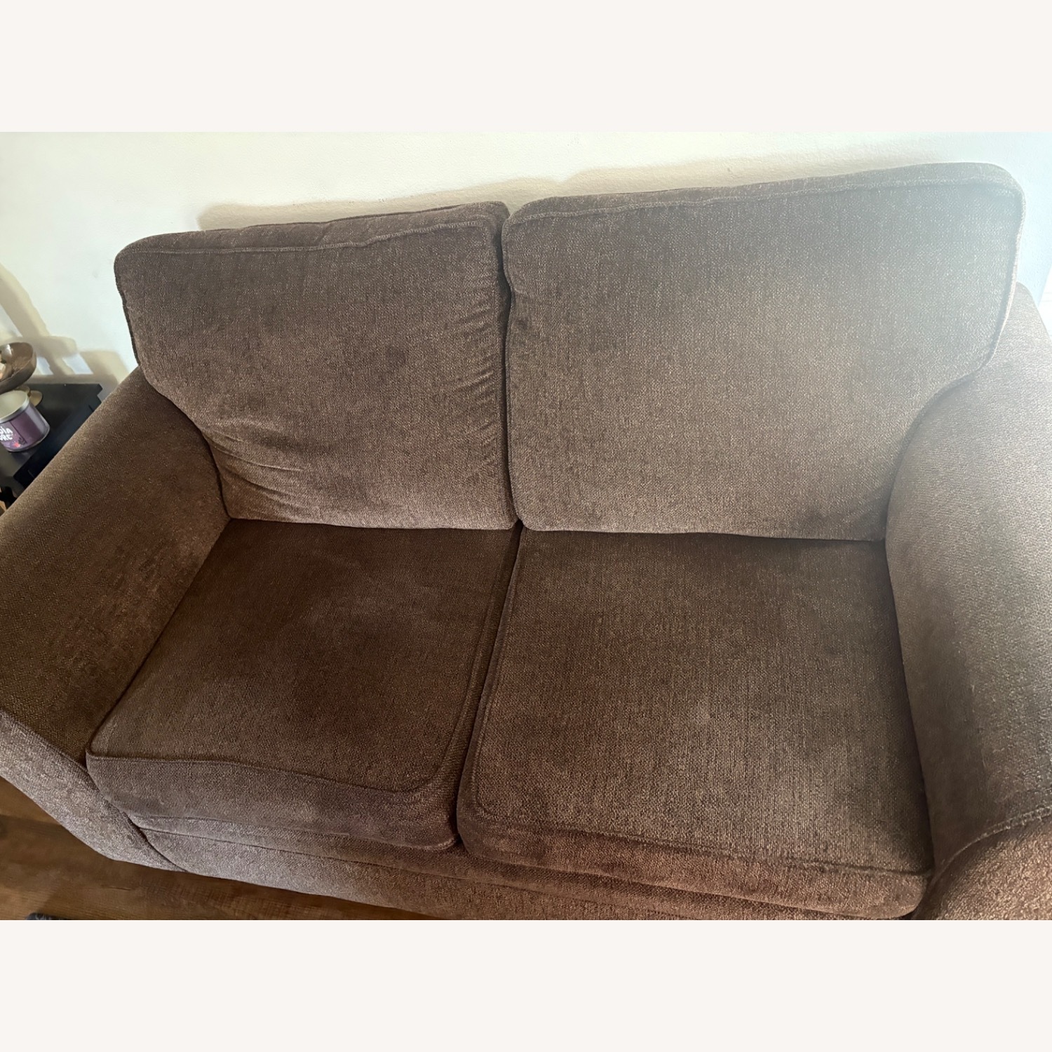Dark Brown 2 Seater Sofa - image-3