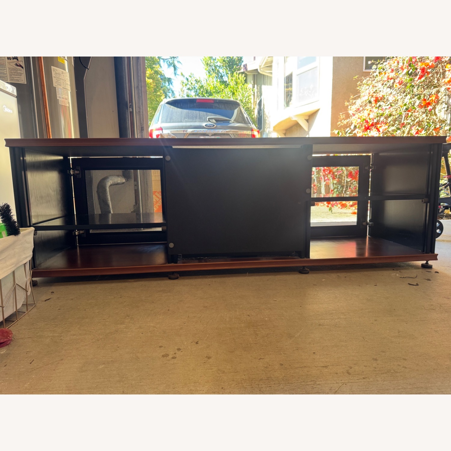 Salamander AV Cabinet in Cherry & Black  - image-3
