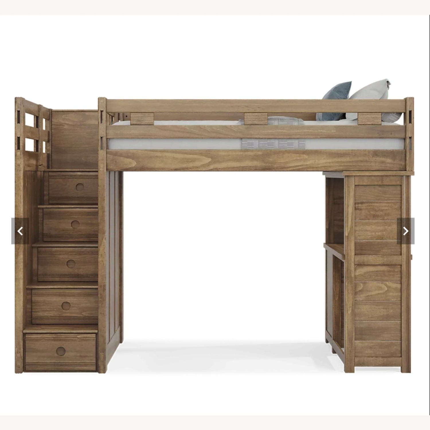Creekside Wooden Loft Desk Bed - image-3