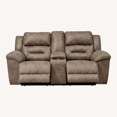 Used Ashley Furniture Dark Brown 2 Seater Sofa for sale on AptDeco