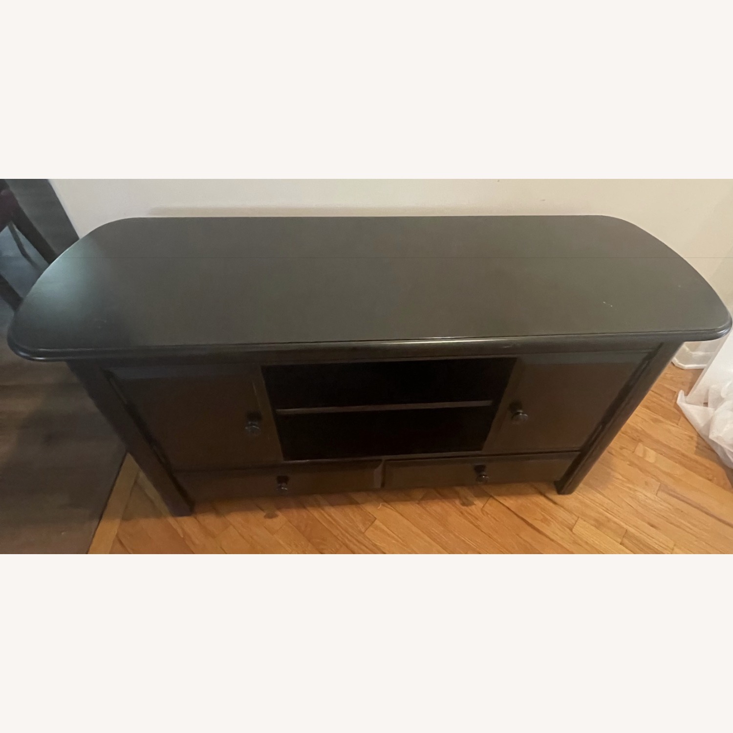 Black Wood Media Storage - image-2