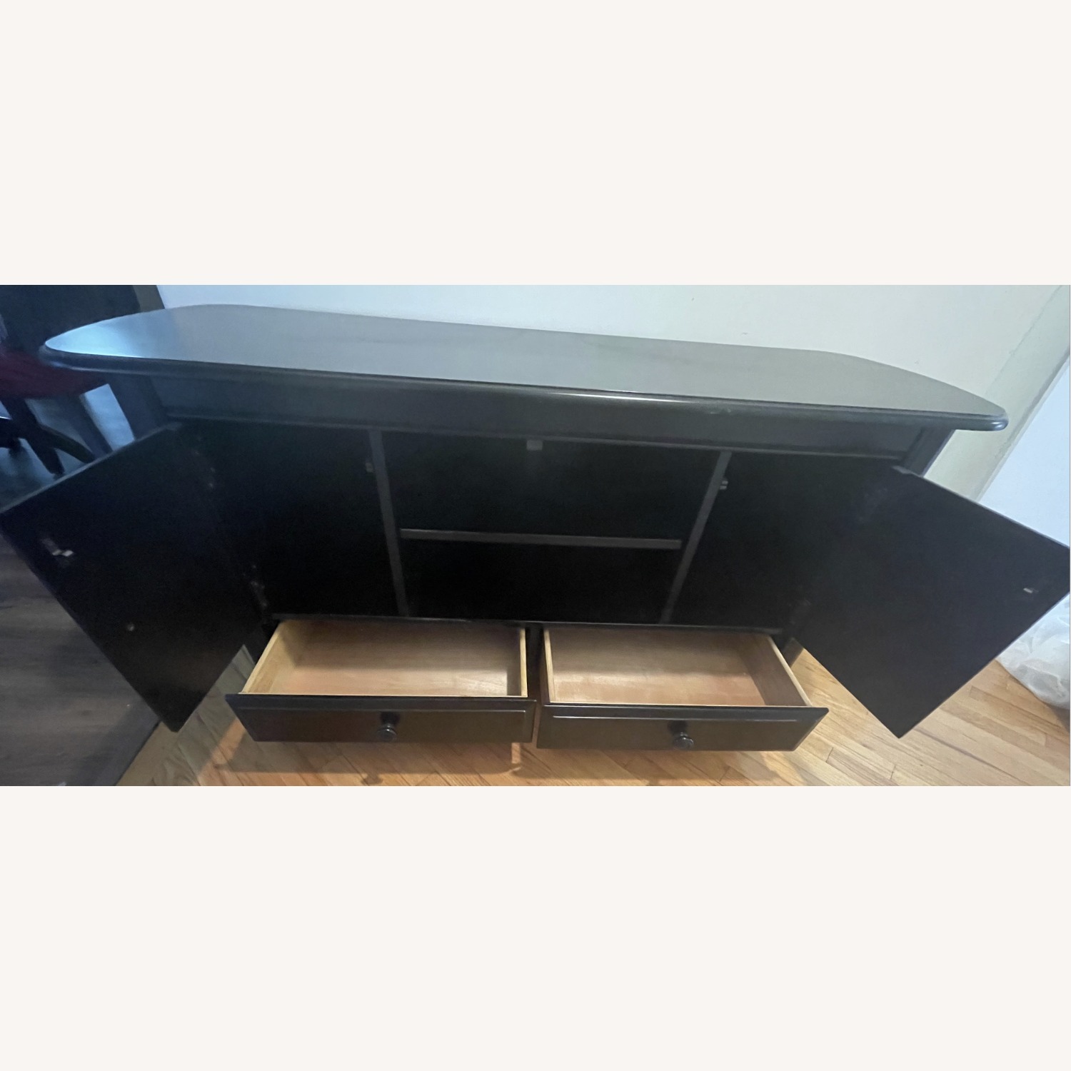 Black Wood Media Storage - image-3