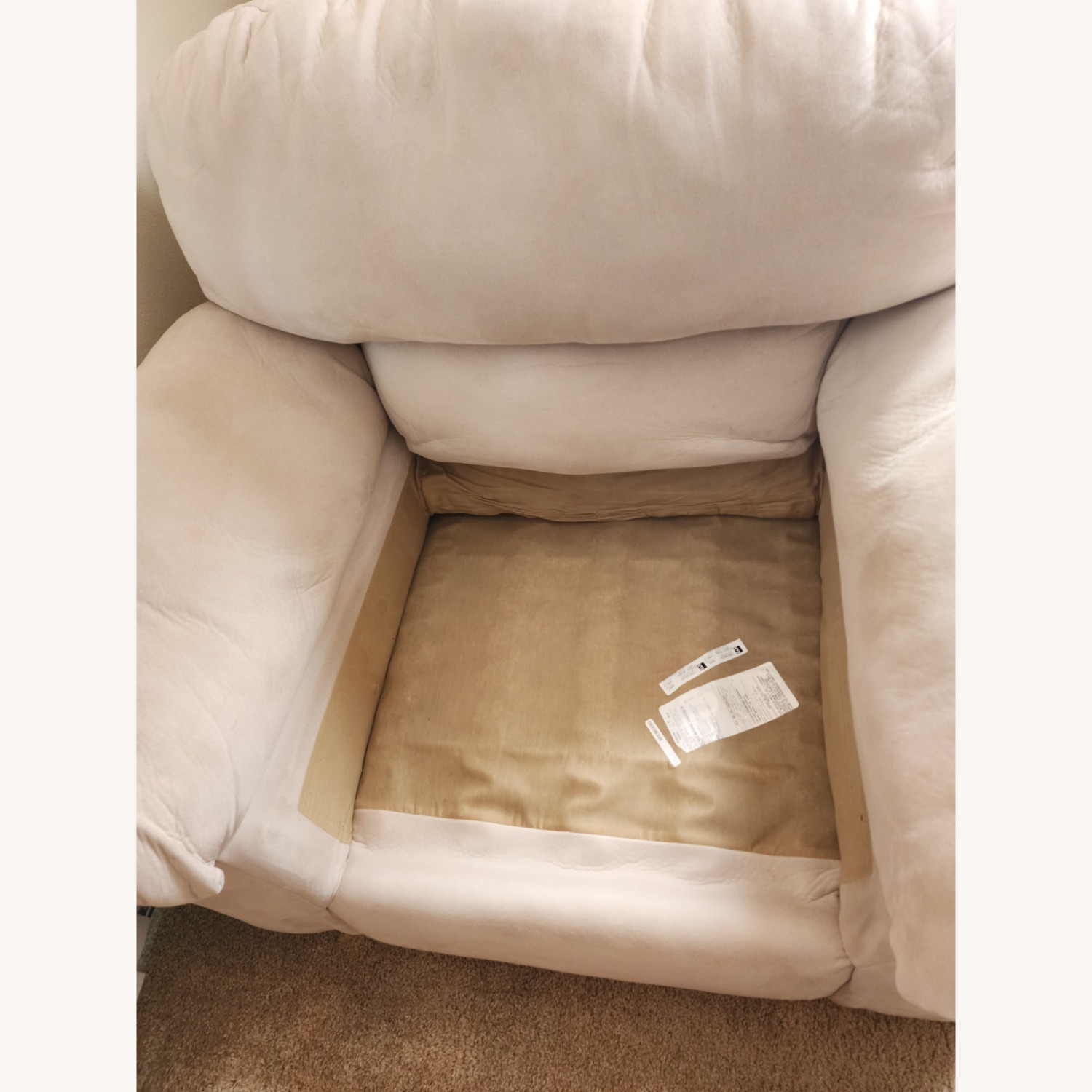 Jackson Beige Sink-in Loveseat - image-3