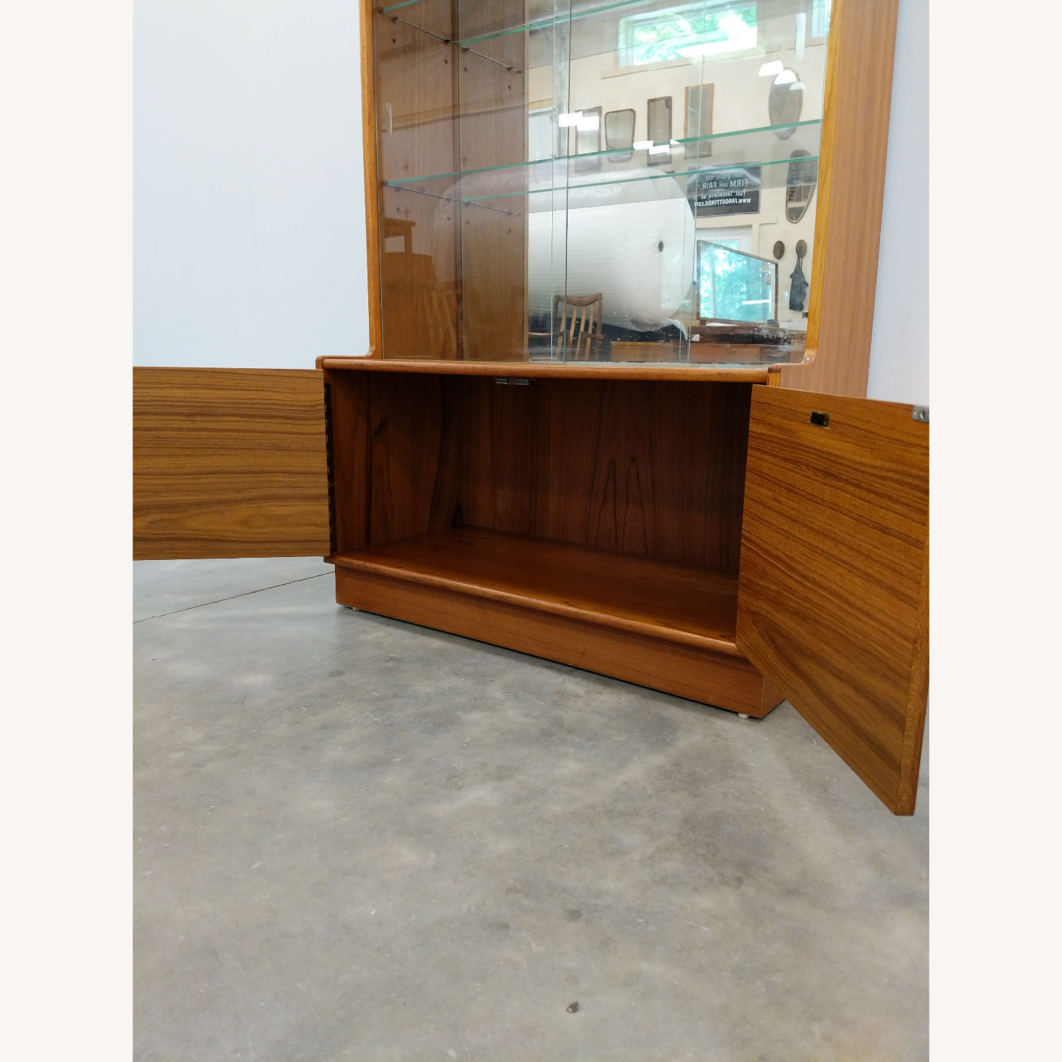 Vintage Mid Century Modern Teak Turnidge Cabinet - image-2
