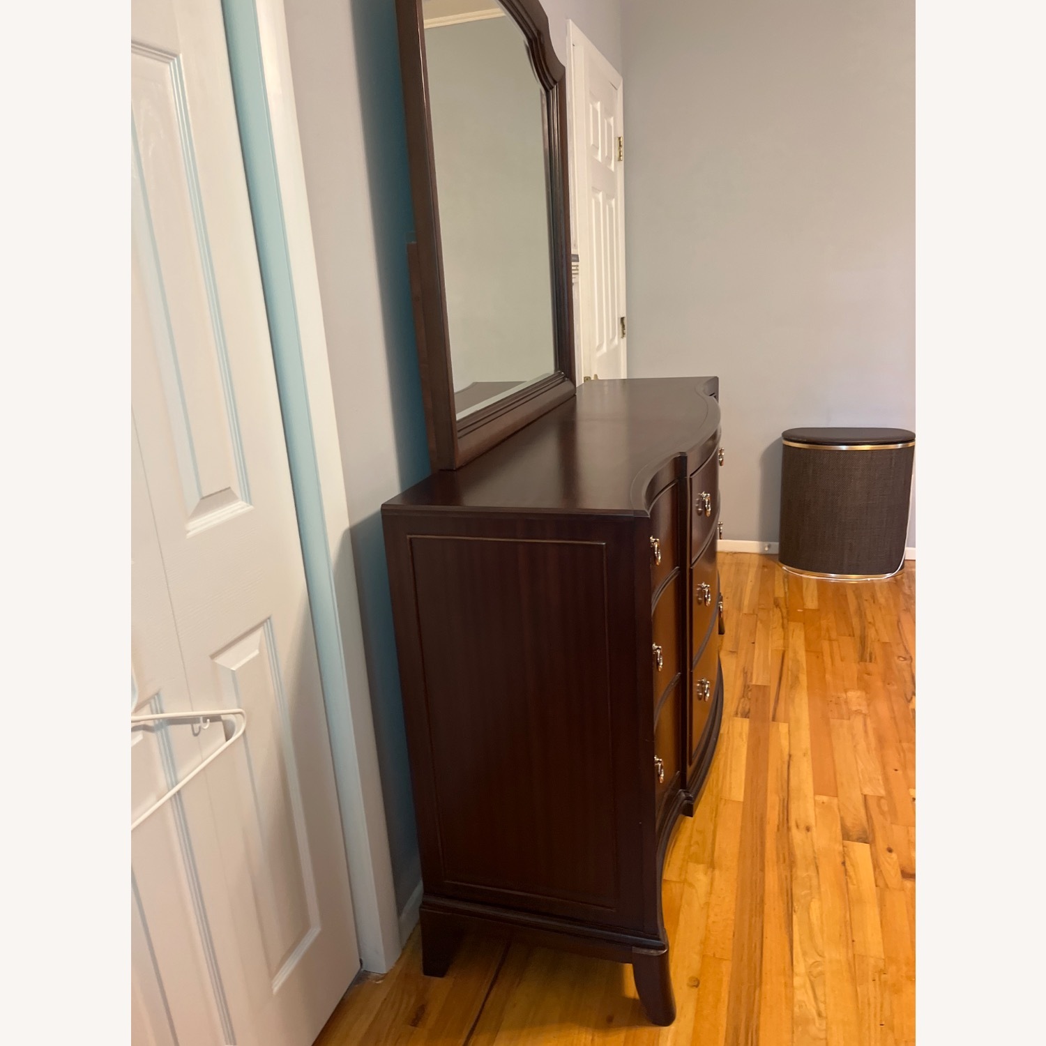 Raymour & Flanigan Dark Brown Wood Dresser - image-2