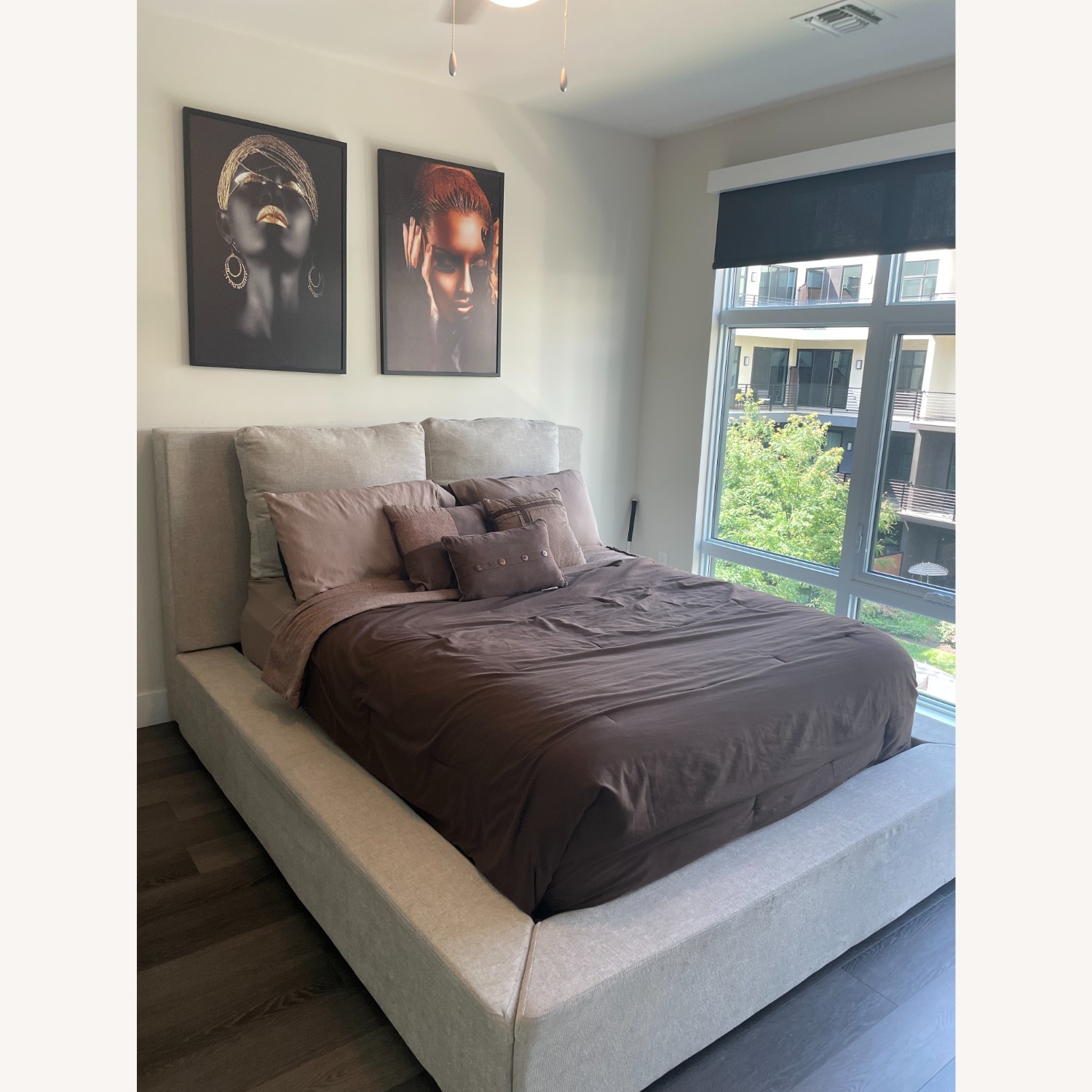 Living Spaces Natural Queen Bed - image-3