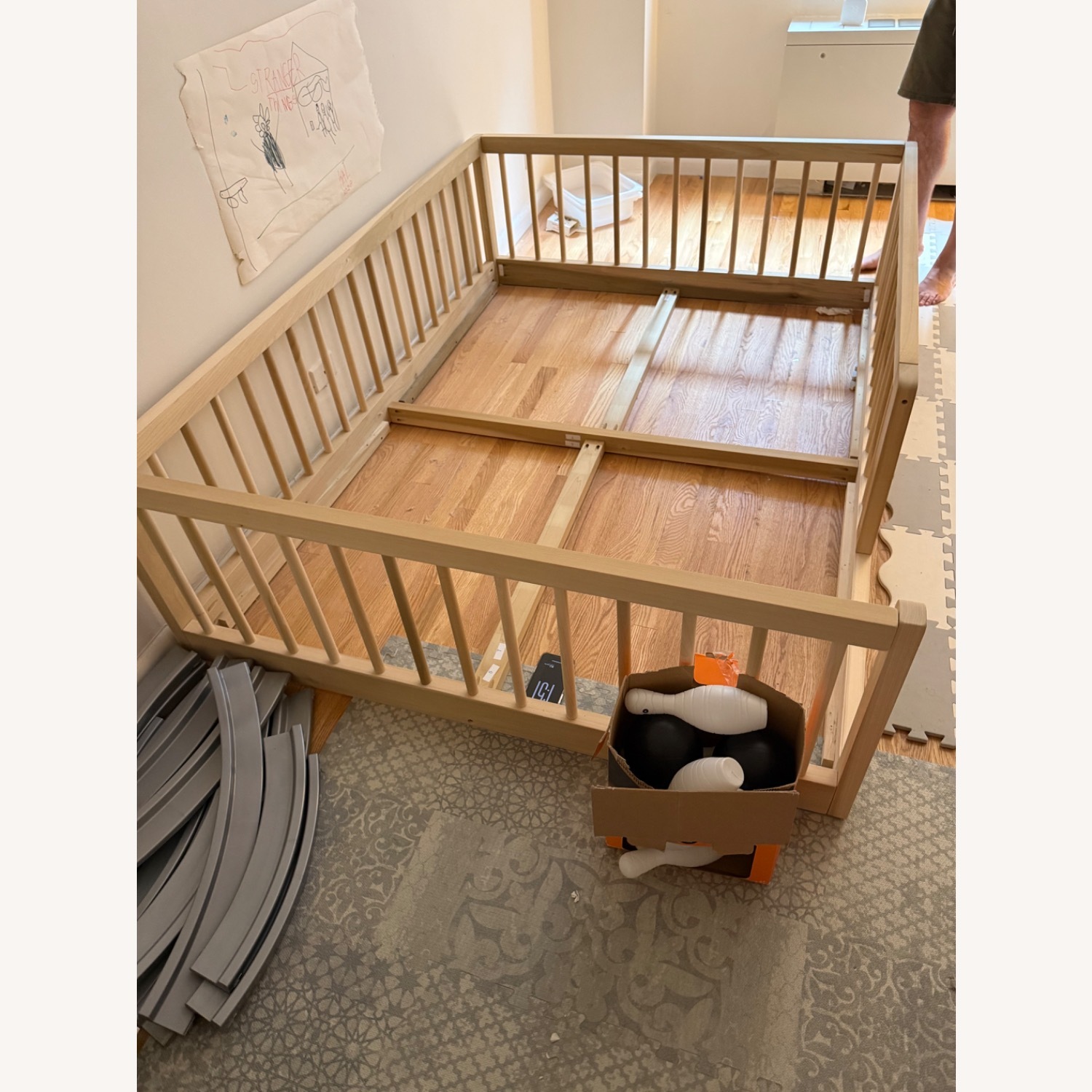 Montessori Bed Natural Wood Full Bed - image-5