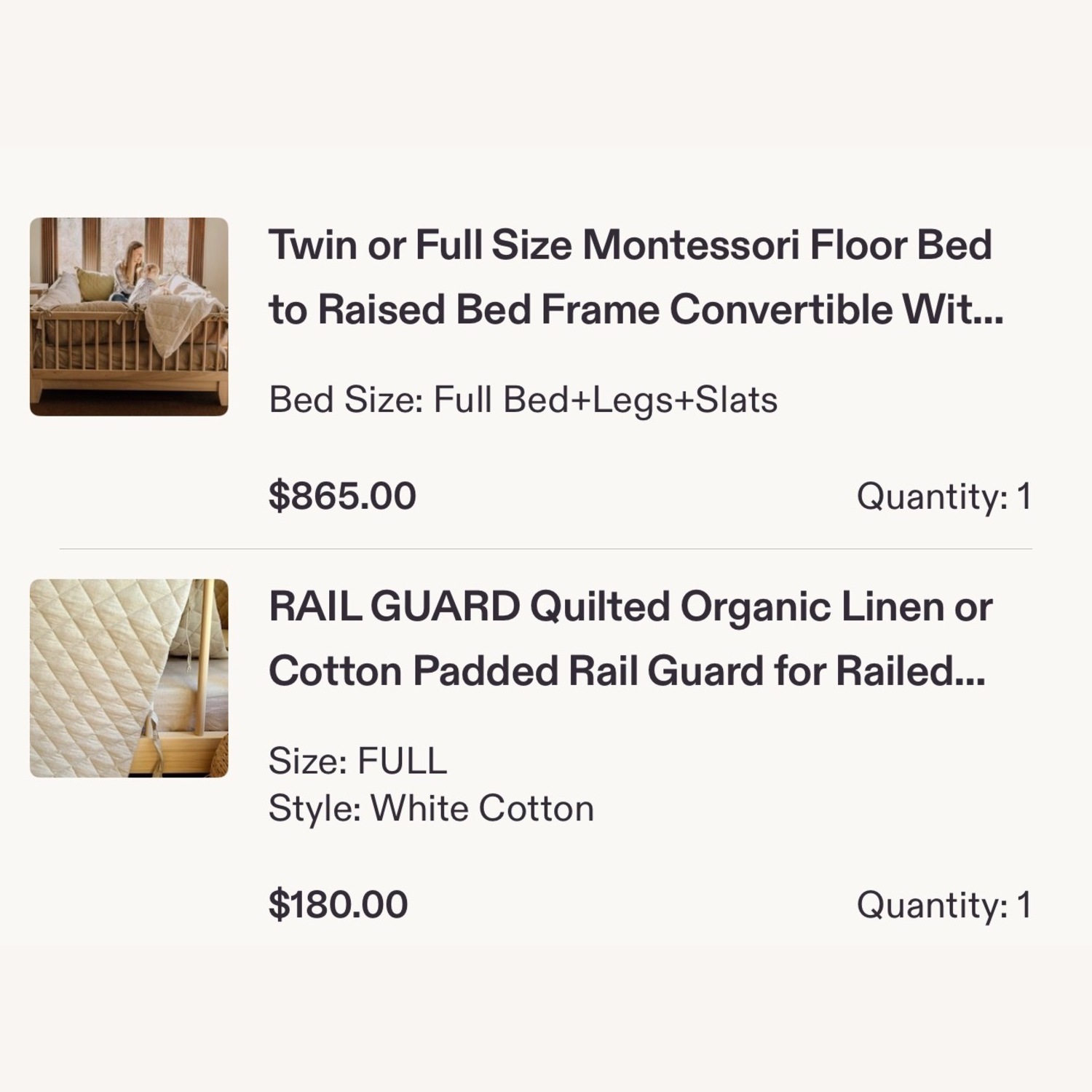 Montessori Bed Natural Wood Full Bed - image-6