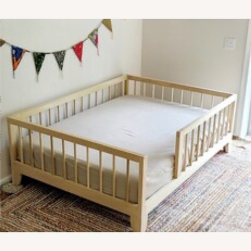 Used Montessori Bed Natural Wood Full Bed for sale on AptDeco