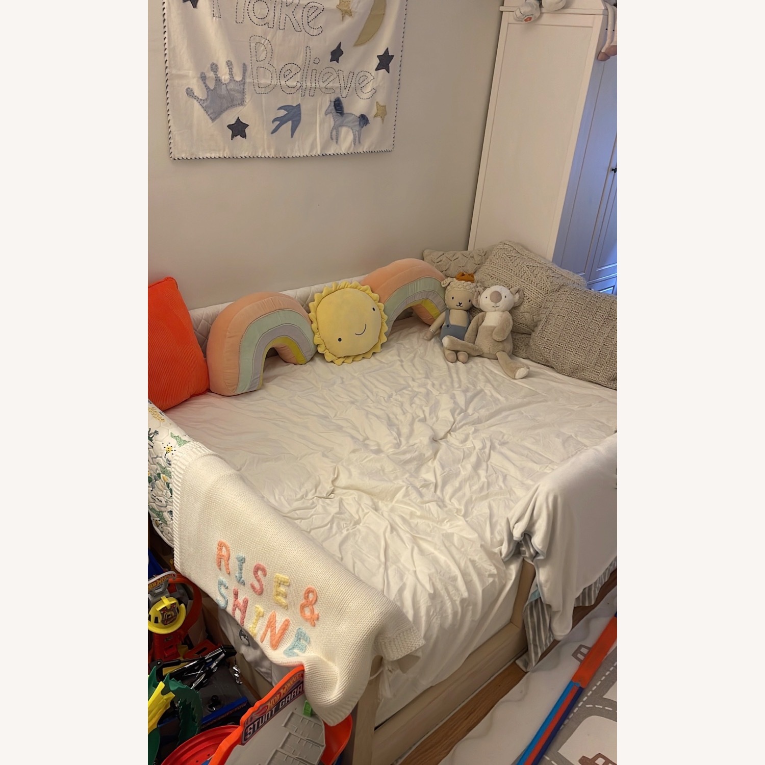 Montessori Bed Natural Wood Full Bed - image-2
