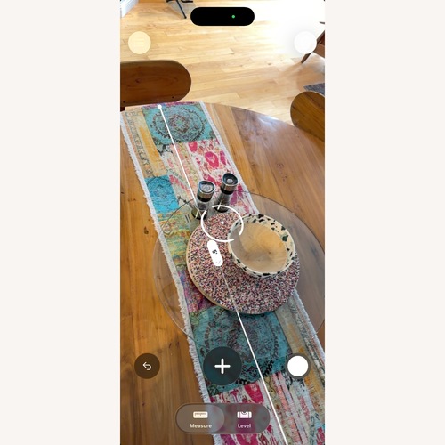Used Round Teak Dining Set for sale on AptDeco