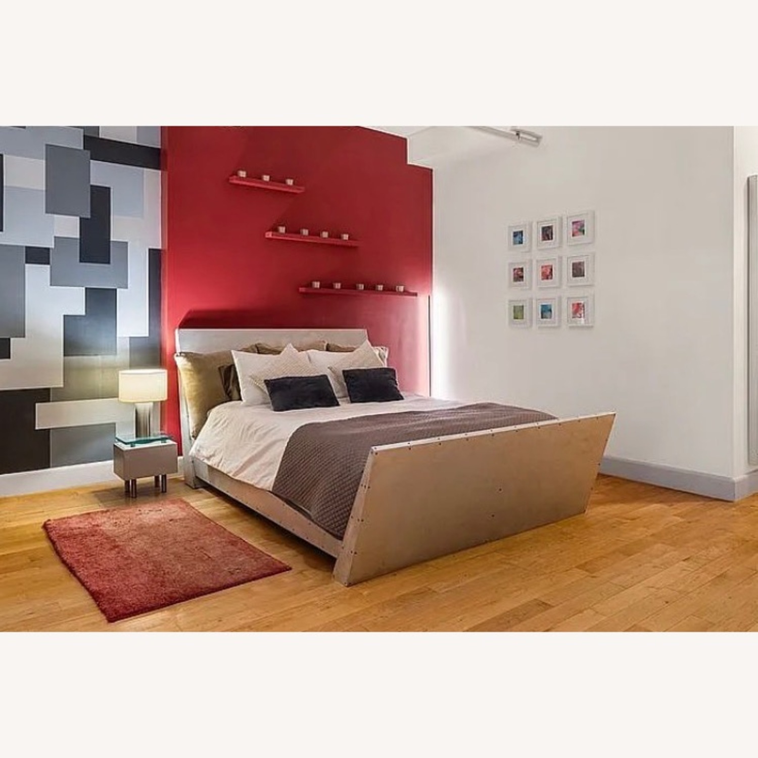 Metal Queen Size Bed Frame  - image-1
