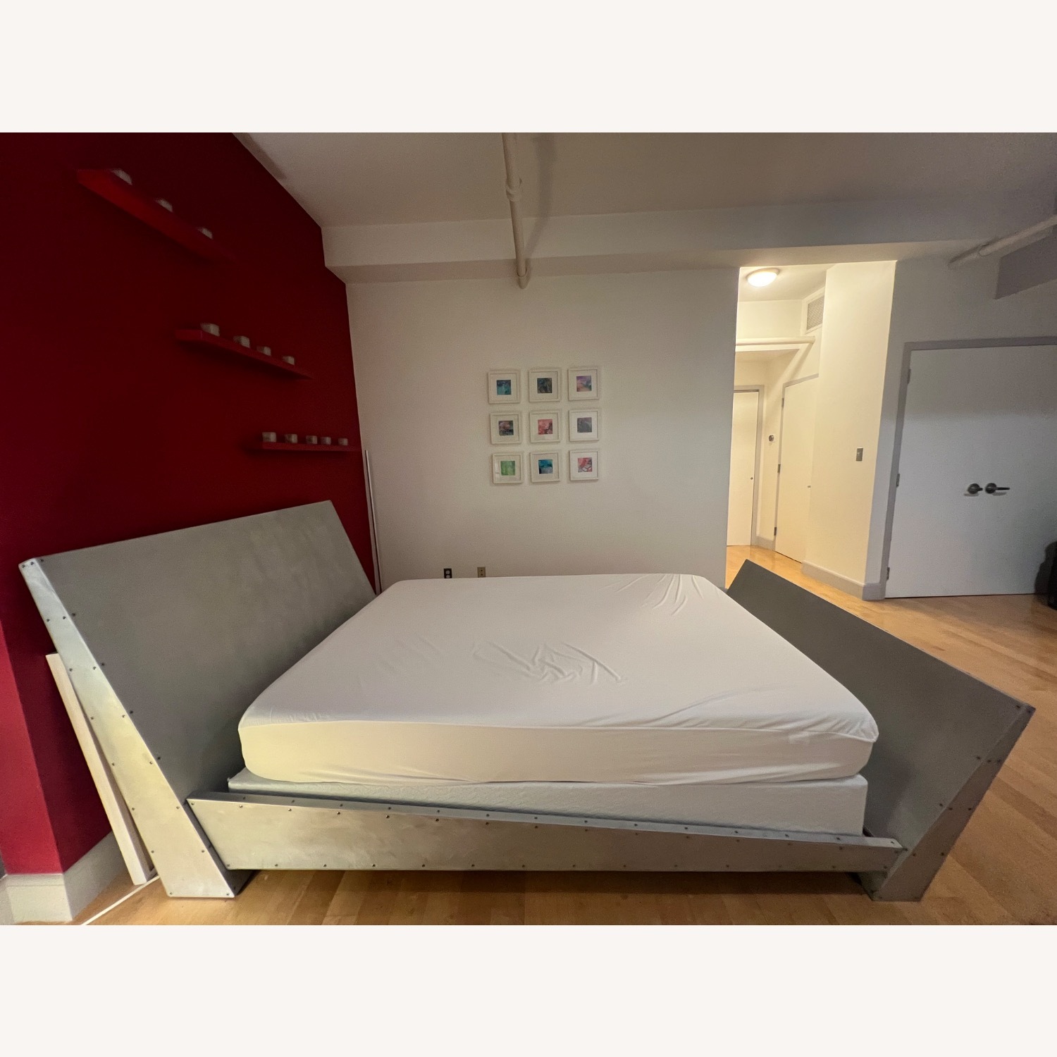 Metal Queen Size Bed Frame  - image-2