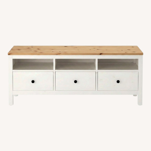 Used IKEA HEMNES White Solid Wood TV Unit for sale on AptDeco