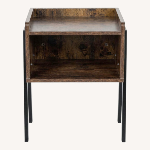 Used Amazon Dark Brown Side Table for sale on AptDeco