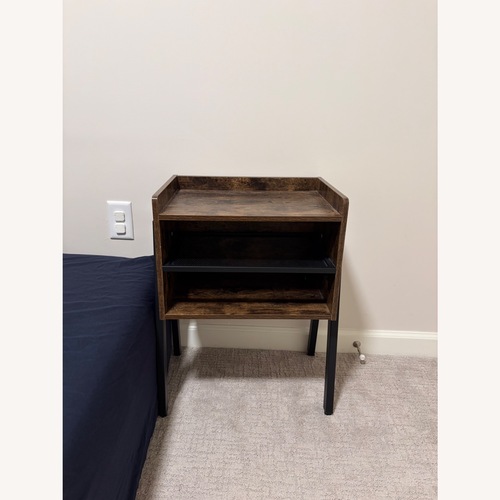 Used Amazon Dark Brown Side Table for sale on AptDeco