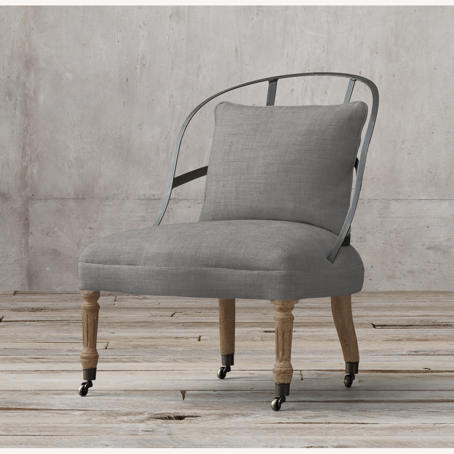 Restoration Hardware Light Gray Accent Chairs - image-10