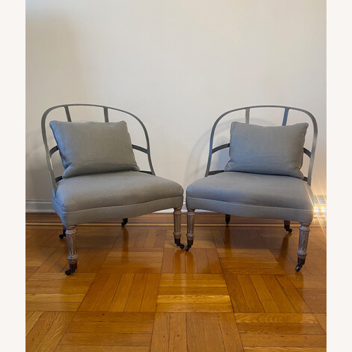 Used Restoration Hardware Light Gray Accent Chairs for sale on AptDeco