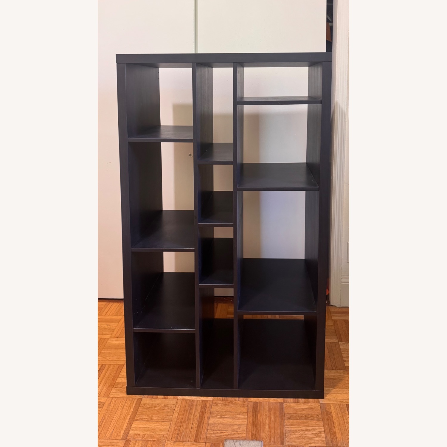 IKEA Kallax Black Wood Bookcase - image-4
