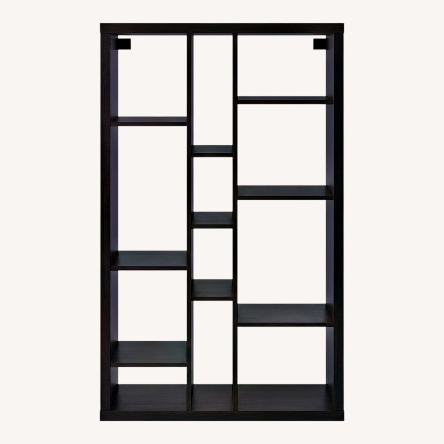 IKEA Kallax Black Wood Bookcase - image-0