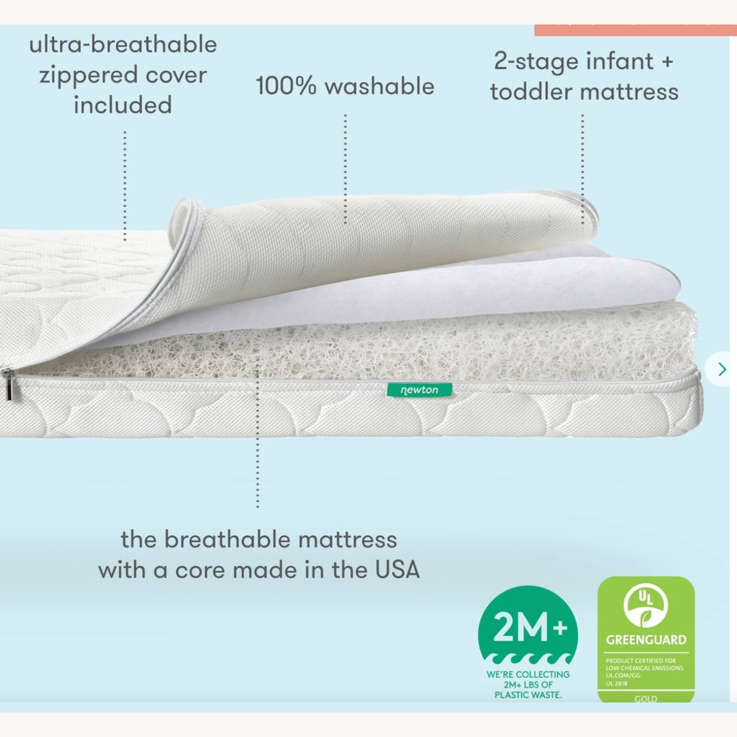 Babyletto White Wood Crib  - image-5