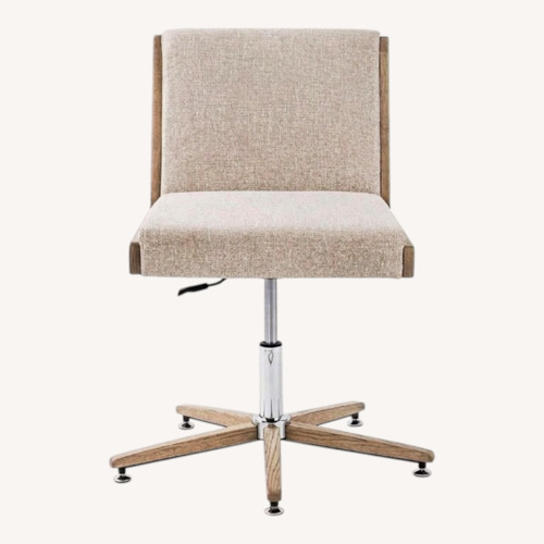 Used Pottery Barn Atwood Upholstered Swivel Desk Chair for sale on AptDeco