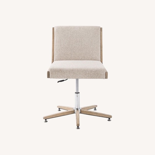 Used Pottery Barn Atwood Upholstered Swivel Desk Chair for sale on AptDeco