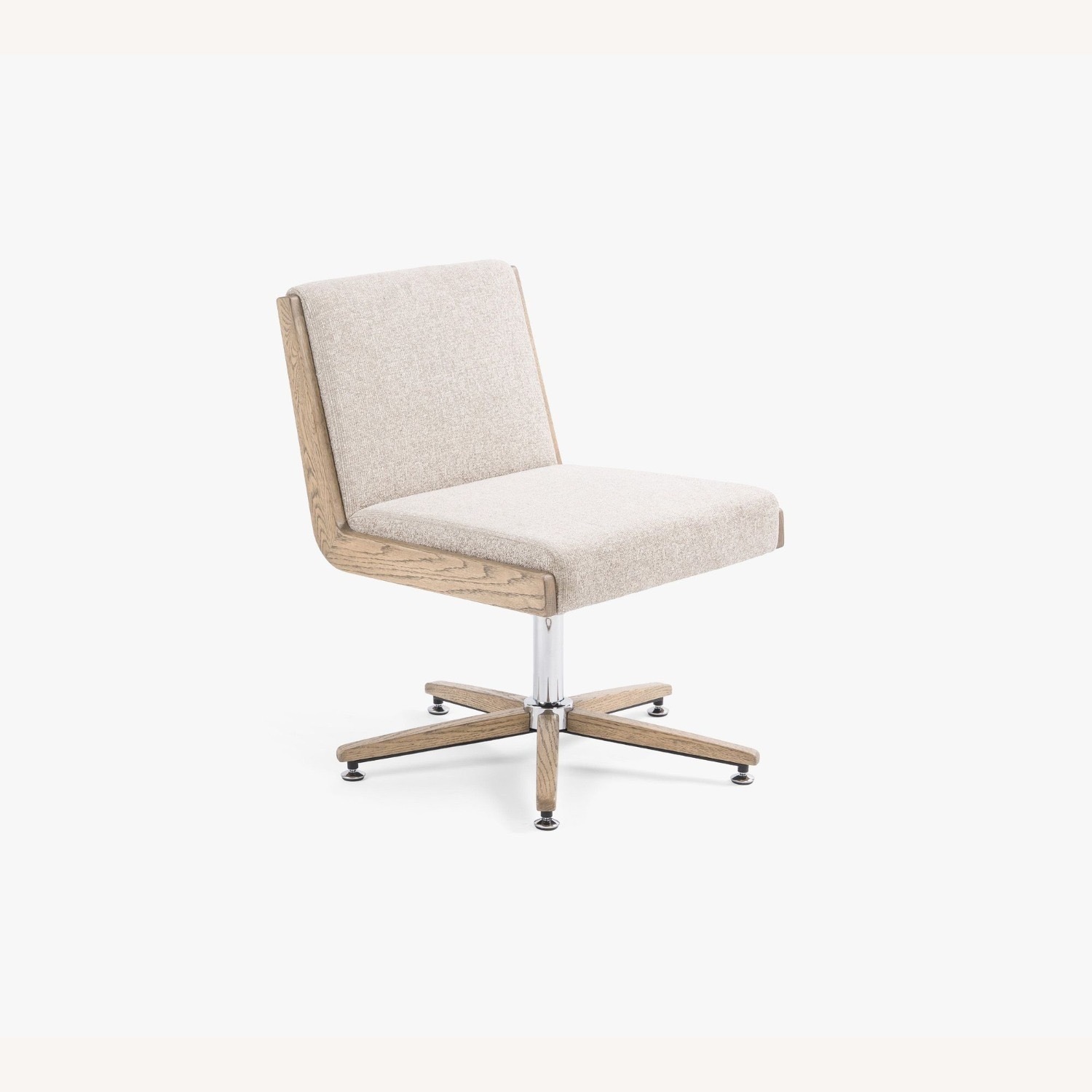 Pottery Barn Atwood Upholstered Swivel Desk Chair - image-3