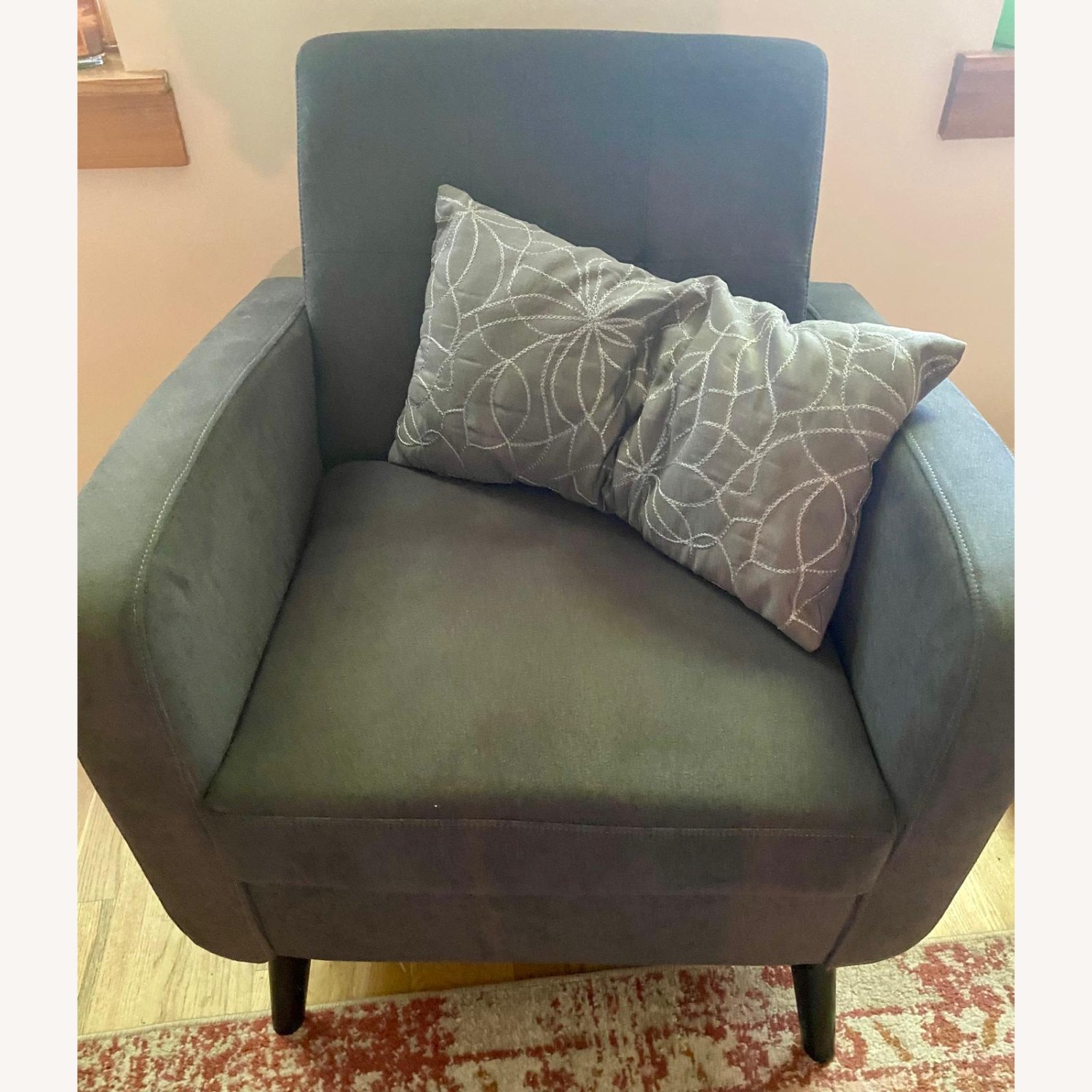 Dark Gray Fabric Chair - image-2