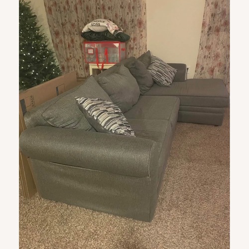 Used Nova Navy Blue Sectional for sale on AptDeco