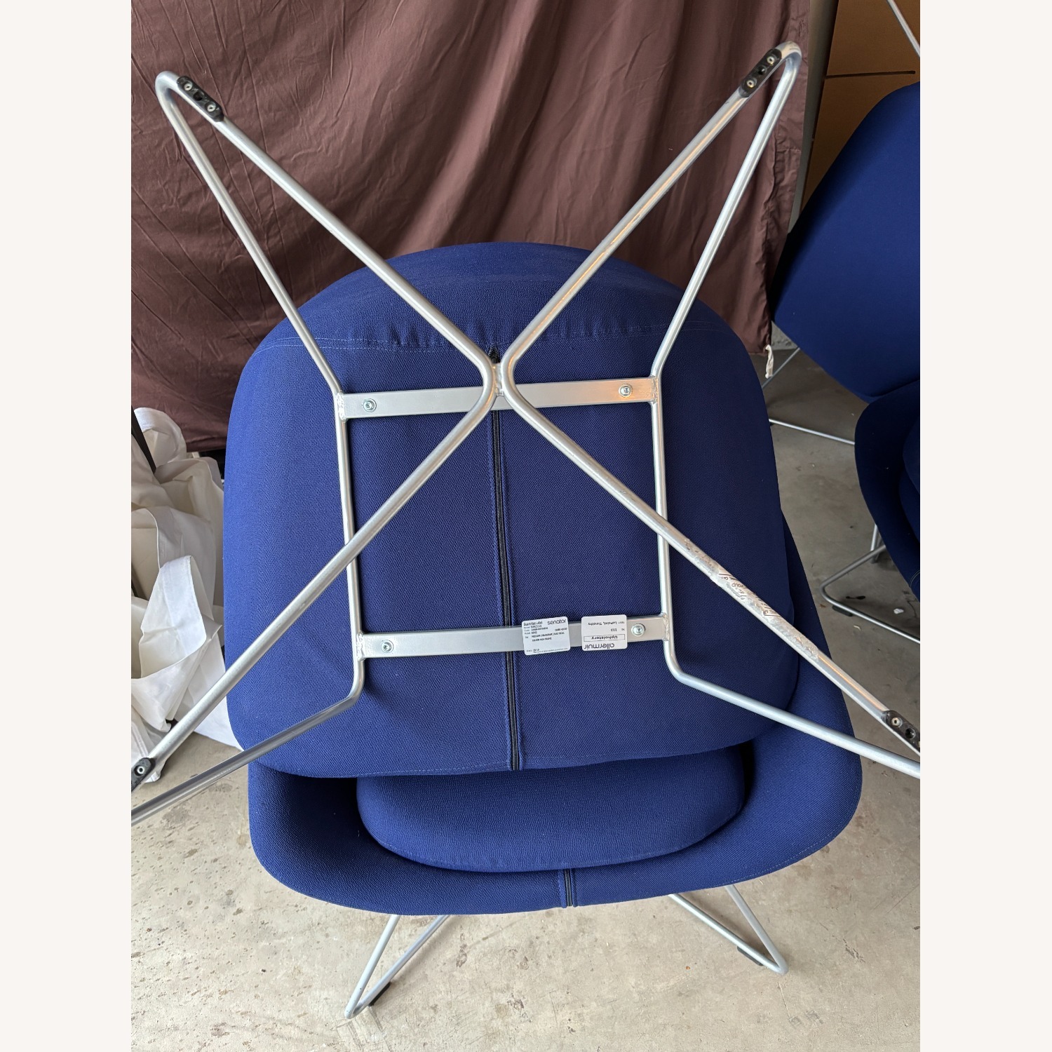 Allermuir Blue Fabric Accent Chair - image-3
