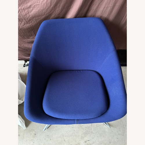 Used Allermuir Blue Fabric Accent Chair for sale on AptDeco