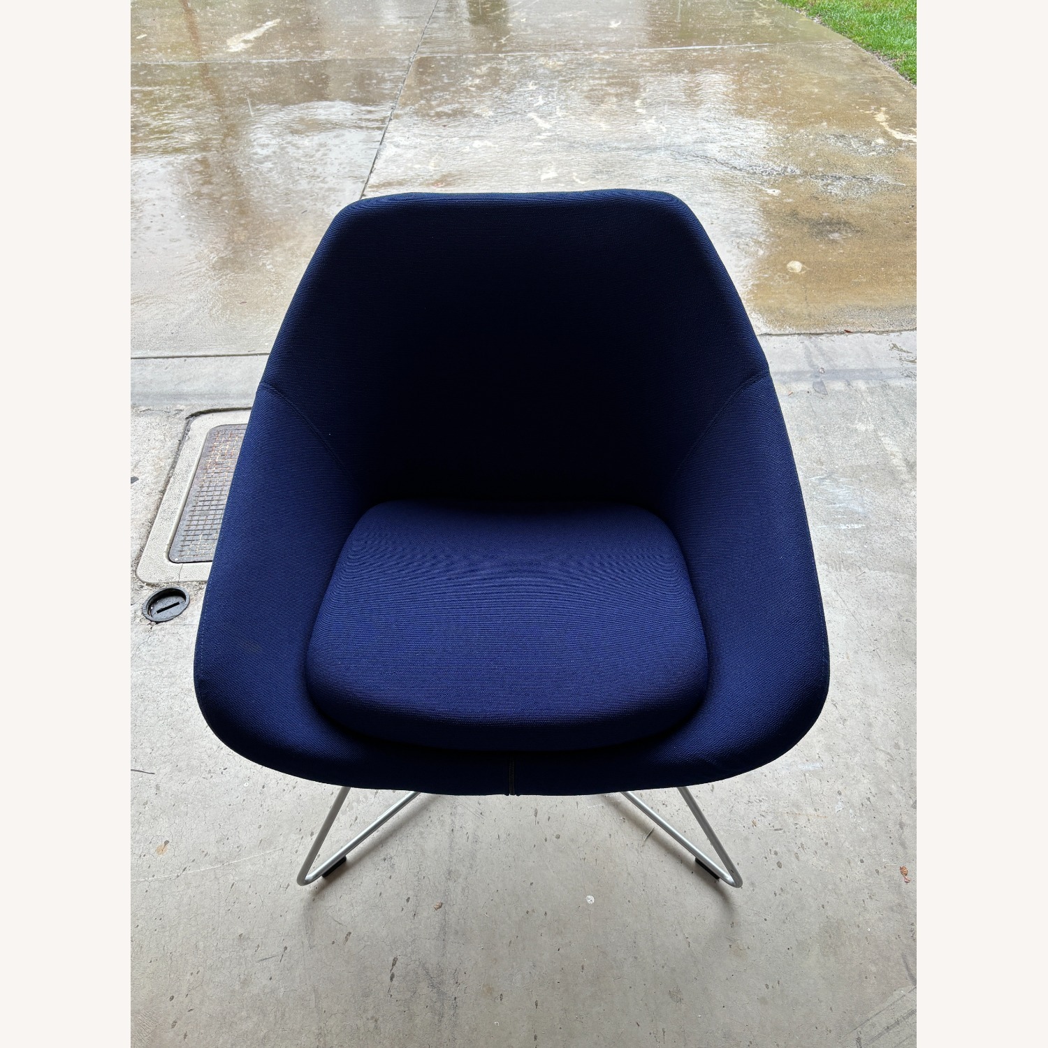 Allermuir Blue Fabric Accent Chair - image-2