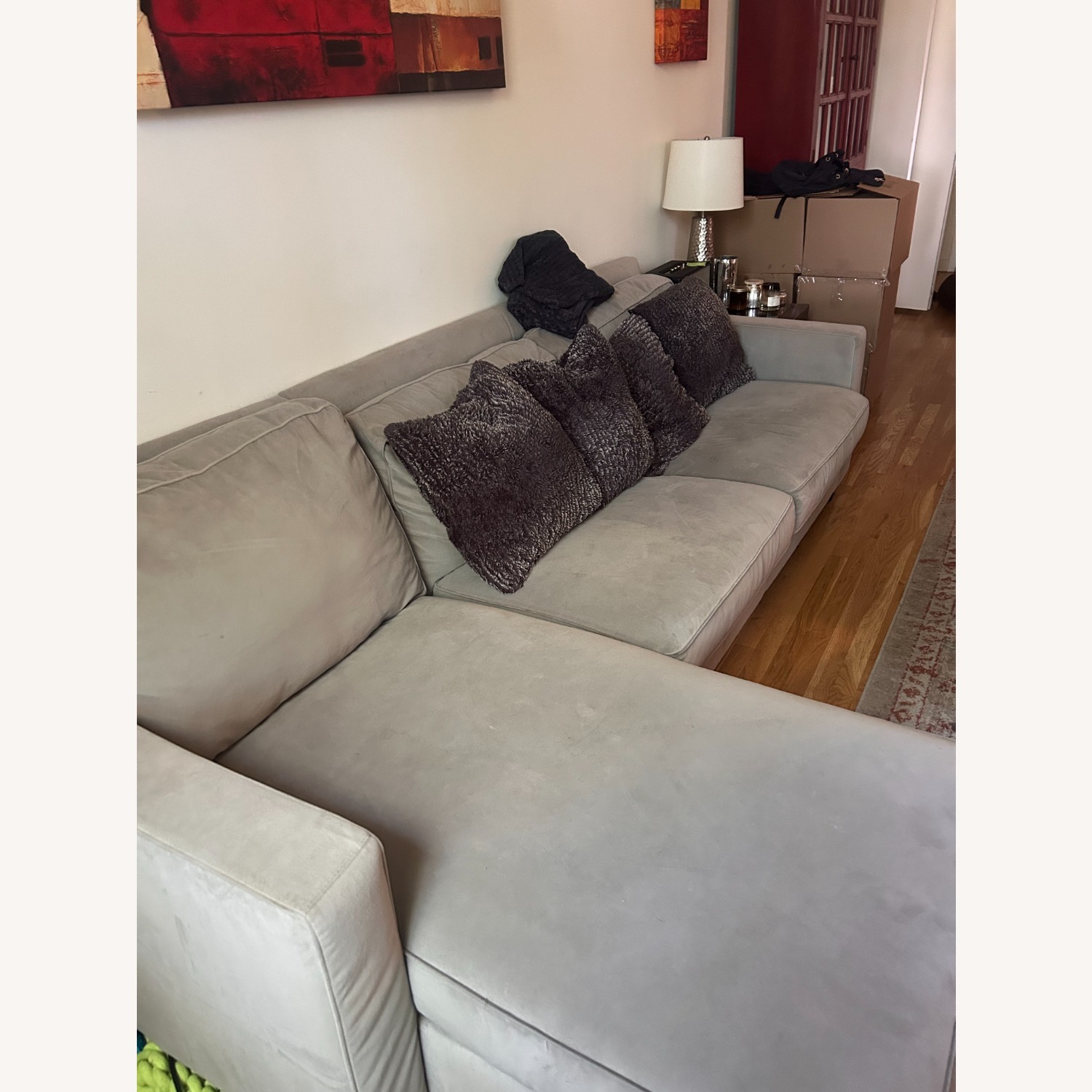 Light Gray Sleeper Sofa - image-3